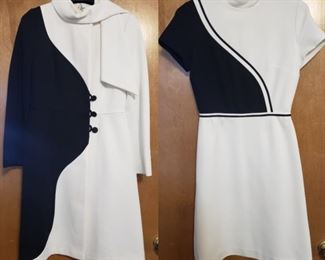 Lilli Ann mod vintage dress with coat