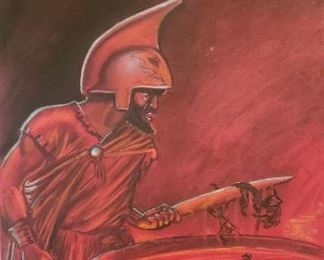 Original art submission for Paul Boesch's book "Much of Me in Each of These. Charcoal originals from 1966 by famed Houston cartoonist Victor John Green.