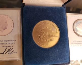 Nixon, Ford, Vintage Presidential Medallions