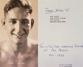 Premier Promotional Image of Paul Boesch as a Professional Wrestler