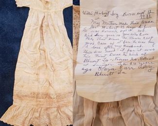 antique baby christening gown