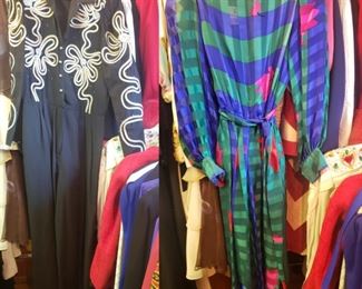 Vintage Jumpsuit, Vintage Flora Kung Silk Dress