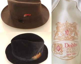 Vintage Dobbs Fedora "Twenty" hat circa 1940, AMAZING condition