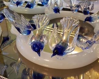 Livio Seguso Murano Ring of Birds