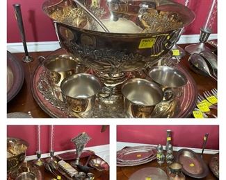 Silver serve wear 

Punch bowl SOLD