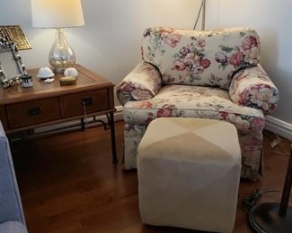 Ethan Allen upholstered armchair
