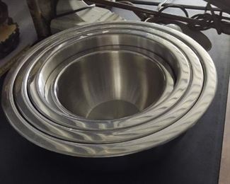 stainless mixing bowls