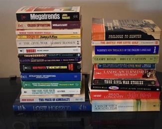 Large Lot of Assorted Novels, Books, & Thesaurus