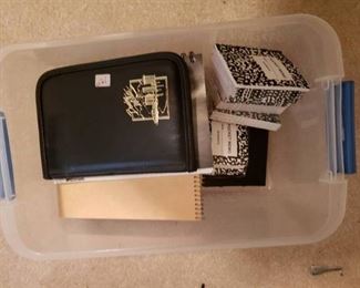 Lot of Notebooks & Boeing Zip Folder