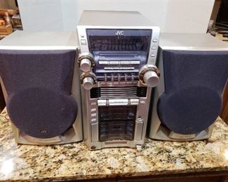 JVC 5 Disc Dual Cassette Boombox Stereo System | Model CA-HXGX7