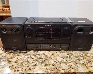Sony Dual Cassette Boombox Stereo Model CFS-W430