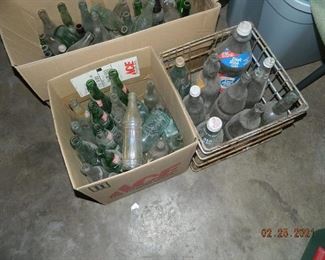 vintage pop bottles
