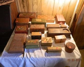 wood boxes