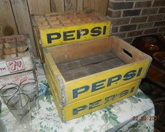vintage Pepsi crates
