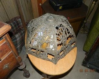 antique metal lamp shade