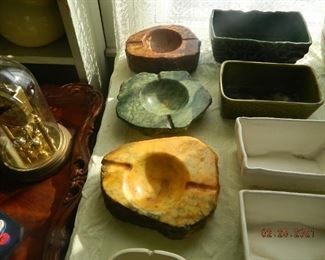 alabaster ashtrays