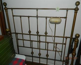 brass bed