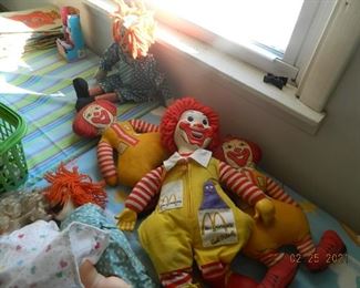 Ronald and Bozo clowns