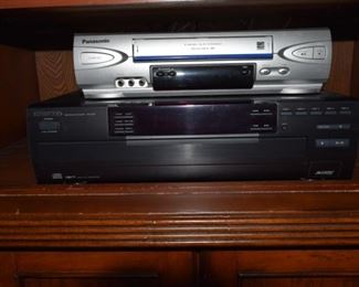 Panasonic Omnivision VHS Player. Kenwood VR 205 AV Surround Receiver