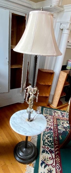 Floor lamp marble stand $60 
