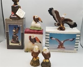 Porcelain American Eagle Figurines