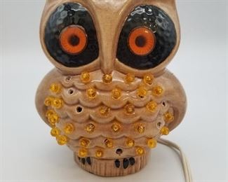 Vintage Ceramic Owl Nightlight 