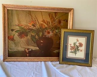 Two Framed Art Pieces 