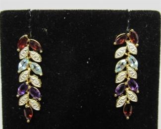Stone: Gemstone & Diamond
Type: Earrings
Metal: Gold Plated Over SS
Located in: Chattanooga, TN
Dangle Style
Sterling Silver
KWJ4-16