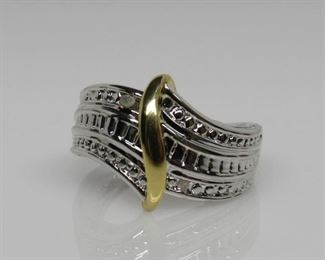 Stone: Two Toned Diamond Accent
Type: Dinner Ring
Metal: Rhodium Plated Over Brass
Size: 7
Located in: Chattanooga, TN