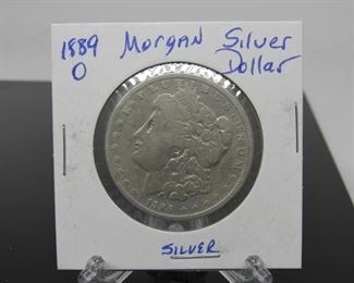 Yr: 1889 - O
Denomination Morgan Silver Dollar
Located in: Chattanooga, TN
O Mint
KW4-33