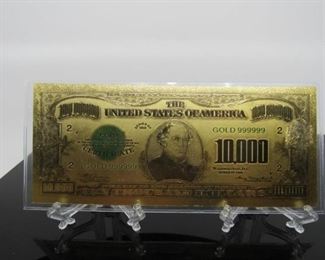 Denomination Chase Novelty Bill
Located in: Chattanooga, TN
24kt Gold Foil
KW4-123