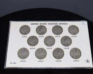 Denomination United States Wartime
Series: Nickels
Located in: Chattanooga, TN
1942 - 1945
11 Nickels Total
KW4-90