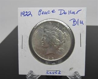 Yr: 1922
Denomination Peace Dollar
Located in: Chattanooga, TN
KW4-48