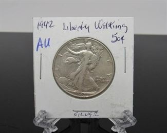 Yr: 1942
Denomination Liberty Walking Silver
Series: Half Dollar
Located in: Chattanooga, TN
*Coin Grading and Markings on Protective Covers are Not Verified or Certified*
KW4-65