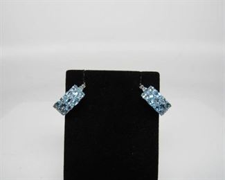 Stone: Natural Blue Topaz
Type: Earrings
Weight (ct): 6 ct
Metal: Sterling Silver
Located in: Chattanooga, TN
Hoop Style
KWJ4-7