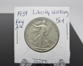 Yr: 1934
Denomination Liberty Walking Silver
Series: Half Dollar
Located in: Chattanooga, TN
*Coin Grading and Markings on Protective Covers are Not Verified or Certified*
KW4-60