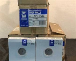 Located in: Chattanooga, TN
Condition "New in Box"
MFG Mercer Abrasives
Aluminum Oxide Shop Rolls
Size (WDH) 1 1/2" x 50yd
10 Rolls Per Box
**Sold As Is Where Is**

SKU: S-7-C