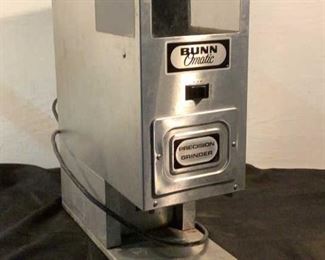 Located in: Chattanooga, TN
MFG Bunn
Power (V-A-W-P) 120V 9.4A 1-PH 60Hz
Coffee Grinder
**Sold As Is Where Is**

SKU: A-4
Tested Works