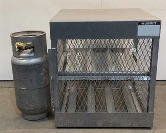 Located in: Chattanooga, TN
MFG Justrite
Cylinder Locker & Tank
(1) Aluminum Locker M/N 23001-30"Wx32"Dx33"H
(1) Propane Cylinder
*Sold As Is Where Is*

SKU: S-8-D