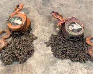 Located in: Chattanooga, TN
MFG Harrington
3 Ton Chain Hoists
3 Ton
**Sold as is Where is**

SKU: K-9-C