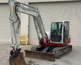 Located in: Chattanooga, TN
Yr 2017
MFG Takeuchi
Model TB290
Ser# 185103502
Excavator
Hours - 54.9
Bucket Width - 22"W
Grader Blade Width - 8’W
Track Width - 17-1/2"
Max Reach - 18’
Max Lifting Cap - 13,753 lbs
Motor spec-
MFR - Yanmar
Model - 4TNV98CT-WTB
Engine number - 36971
Displacement- 3.318
Diesel
Max Machine Mass - 96,000 kg
AC Works
Dry Rot on Treads
*Sold As Is Where Is*
Runs and Operates