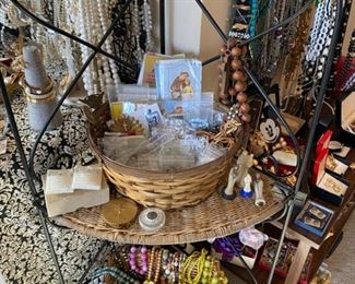 Plant Stand, Vintage Bakelite Jewelry, Religious Jewelry 