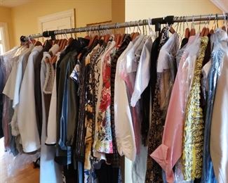 Lots of designer clothes!