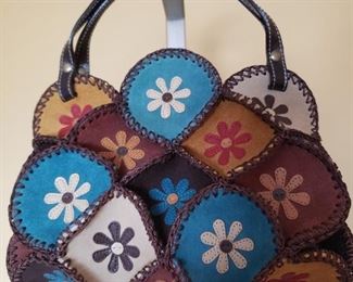 Beautiful and Vintage Isabella Fiore Patchwork Handbag