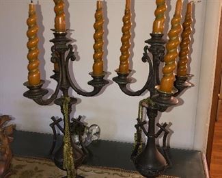 pair 19th c. French Candelabras !