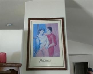 Nice Picasso print framed 