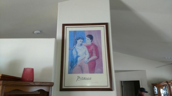 Nice Picasso print framed 