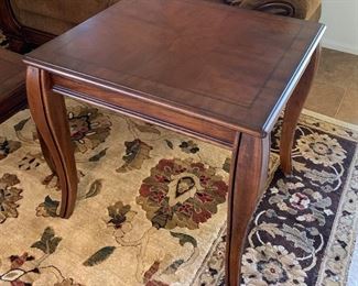 End Tables (pr) and Matching Coffee Table, Area Rug
