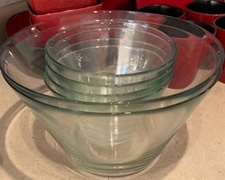 Glass Salad Set