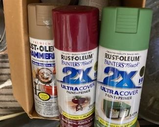 Lots & lots of spray paint
